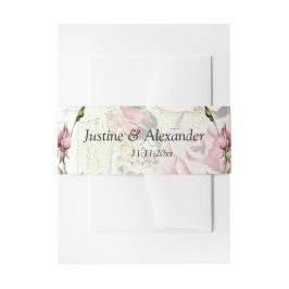 ヴィンテージ結婚バラ 招待状ベリーバンド