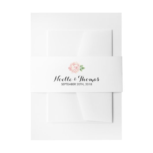 ヴィンテージ結婚バラ 招待状ベリーバンド (正面例)