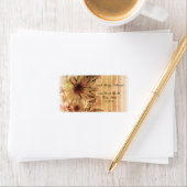 ヴィンテージ結婚ヒマワリ住所 シール (インサイチュ)