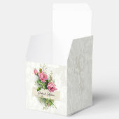 ヴィンテージ結婚ピンクバラ フェイバーボックス (オープン)