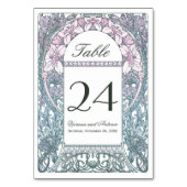 ヴィンテージ結婚フローラのテーブル番号V(v.1) テーブルナンバー (裏面)