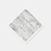 ヴィンテージ結婚フローラのナプキン スタンダードカクテルナプキン (角)