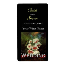 ヴィンテージ結婚フローラのワインラベル ラベル