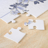 ヴィンテージ結婚フローラまたは記念日 ジグソーパズル (側面)