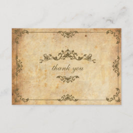 ヴィンテージ結婚フローラサンキューカード サンキューカード