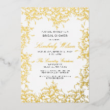 ヴィンテージ結婚フローラブライダルシャワー