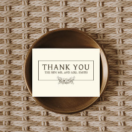 ヴィンテージ結婚フローラ サンキューカード