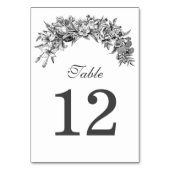 ヴィンテージ結婚フローラ テーブルナンバー (裏面)