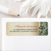 ヴィンテージ結婚フローラ ラベル (インサイチュ)