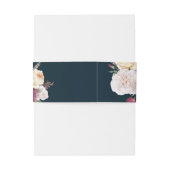 ヴィンテージ結婚フローラ 招待状ベリーバンド (裏面例)