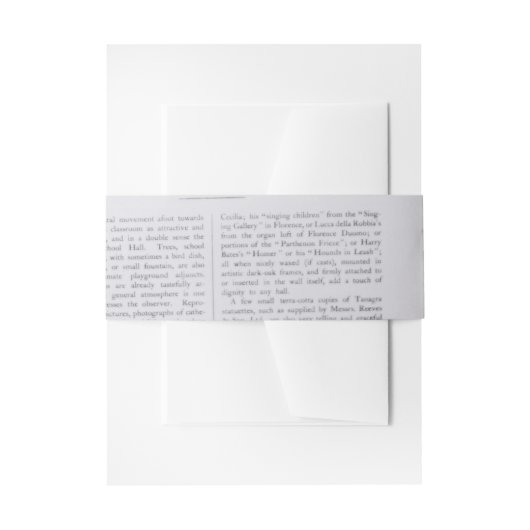 ヴィンテージ結婚フローラ 招待状ベリーバンド (正面例)