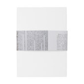 ヴィンテージ結婚フローラ 招待状ベリーバンド (裏面例)