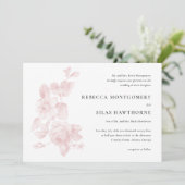 ヴィンテージ結婚フローラ 招待状 (スタンド正面)