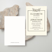 ヴィンテージ結婚フローラ 招待状