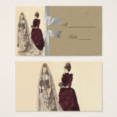 ヴィンテージ結婚ブライダルの女性 (正面&裏面)