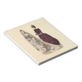 ヴィンテージ結婚ブライダルの女性 ノートパッド (アングル)