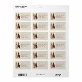 ヴィンテージ結婚ブライダルの女性 ラベル (フルシート)