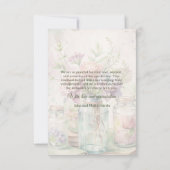 ヴィンテージ結婚ブライダルシャワーありがとう サンキューカード (裏面)