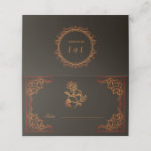 ヴィンテージ結婚ブラック プレイスカード (外部開封)