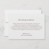 ヴィンテージ結婚ベージュ色のフォトラヴ&感謝してい サンキューカード (正面)