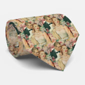 ヴィンテージ結婚ポートレート, レトロな花嫁と新郎 ネクタイ (ロール)