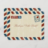 ヴィンテージ結婚メールありがとう サンキューカード (正面/裏面)