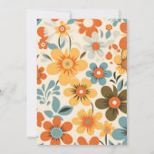 ヴィンテージ結婚レトロ 招待状 (裏面)