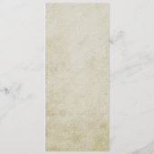 ヴィンテージ結婚ロマンチックなメニューカード メニュー (裏面)