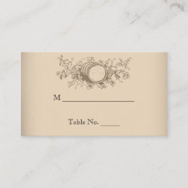 ヴィンテージ結婚ワイナリー座席表 プレイスカード