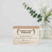 ヴィンテージ結婚乗馬名簿チケット エンクロージャーカード (スタンド正面)