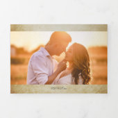 ヴィンテージ結婚全て 三つ折り招待状 (カバー)