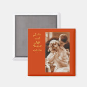 ヴィンテージ結婚写真マグネット マグネット (正面/裏面)