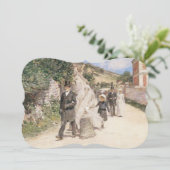 ヴィンテージ結婚印象派ロビンソンによる行進 招待状 (スタンド正面)