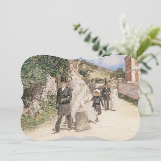 ヴィンテージ結婚印象派ロビンソンによる行進 招待状 (スタンド正面)