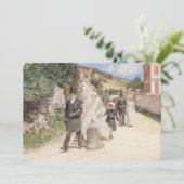 ヴィンテージ結婚印象派ロビンソンによる行進 招待状 (スタンド正面)