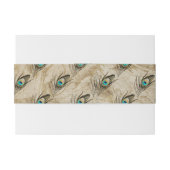 ヴィンテージ結婚孔雀 招待状ベリーバンド (裏面例)