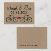 ヴィンテージ結婚座席表 プレイスカード (正面/裏面)