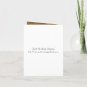 ヴィンテージ結婚式のカード 招待状 (裏面)