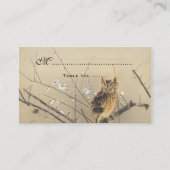 ヴィンテージ結婚式のテーブルカ日本のード プレイスカード (正面)