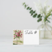 ヴィンテージ結婚式の受付テーブルカード プレイスカード (スタンド正面)