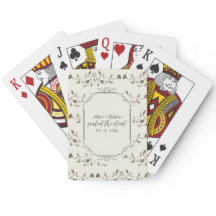 ヴィンテージ結婚式の好意トランプ – カスタマイズ可能