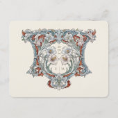 ヴィンテージ結婚式の情報 エンクロージャーカード (裏面)