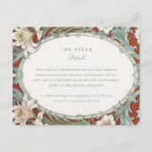 ヴィンテージ結婚式の情報 エンクロージャーカード (正面)