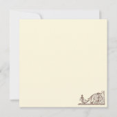 ヴィンテージ結婚式の招待状 招待状 (裏面)