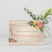 ヴィンテージ結婚式の招待状 招待状 (スタンド正面)