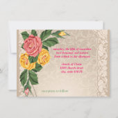 ヴィンテージ結婚式の招待状 招待状 (裏面)