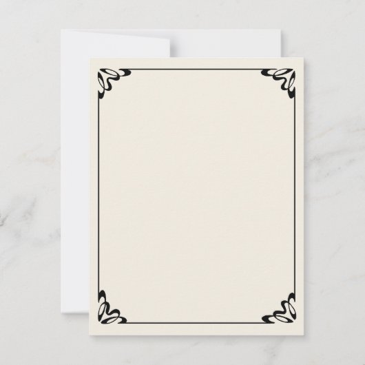 ヴィンテージ結婚式の提案、愛とロマンス (裏面)