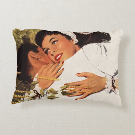 ヴィンテージ結婚式の提案、愛とロマンス アクセントクッション (裏面)