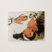 ヴィンテージ結婚式の提案、愛とロマンス ジグソーパズル (横)