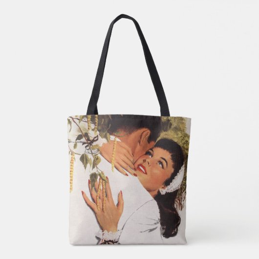 ヴィンテージ結婚式の提案、愛とロマンス トートバッグ (裏面)